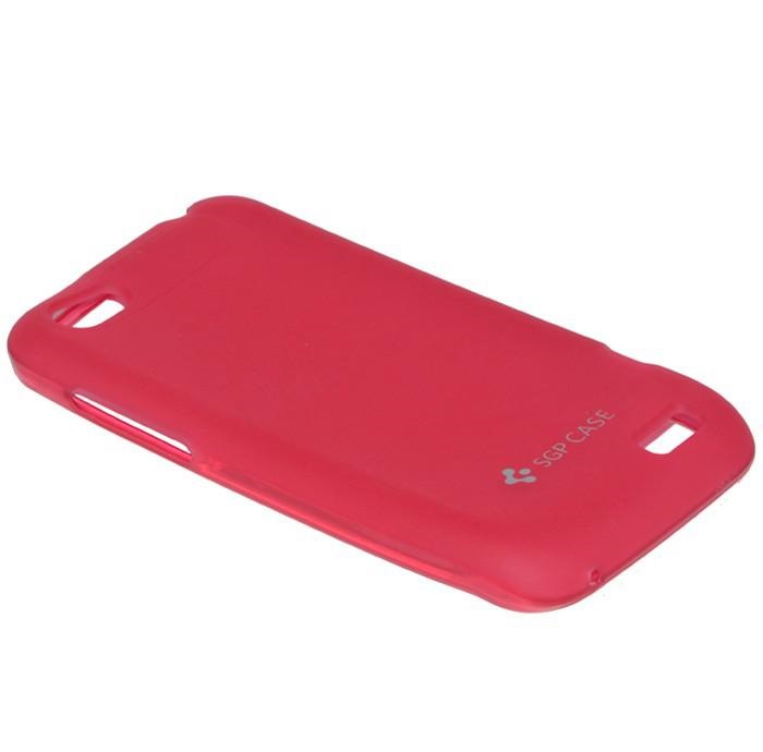 Накладка силіконова для SGP HTC One V T320e червона-0